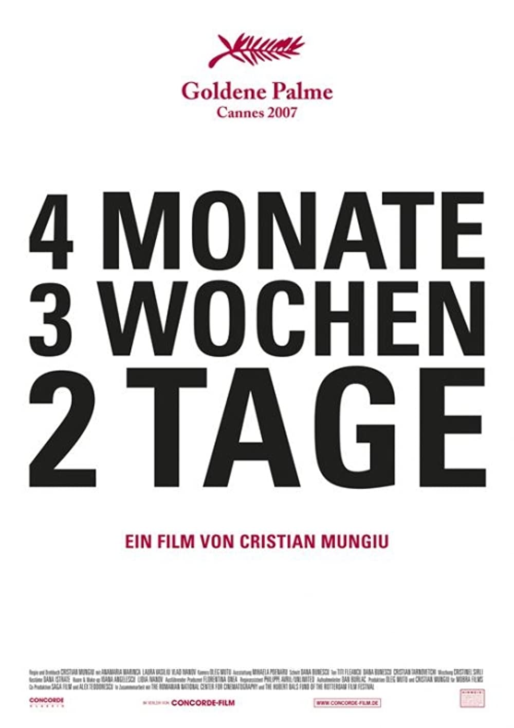 Filmbeschreibung zu 4 luni, 3 saptam?ni si 2 zile