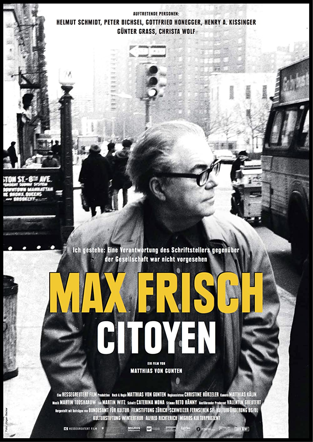 Filmbeschreibung zu Max Frisch, citoyen